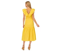 Adrianna by Papell Women's Ruffle Midi Dress