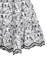Rare Editions Big Girls Enlarged Leaf Eyelet Dress
