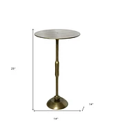 Iron Round End Table for Living Room or Bedroom Decor