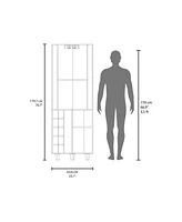 Morocco Corner Bar Single Door Cabinet Two , Ten Built-in Wine Rack, Two
