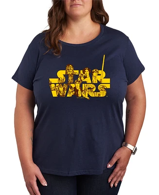 Hybrid Apparel Plus Star Wars Logo Graphic T-Shirt