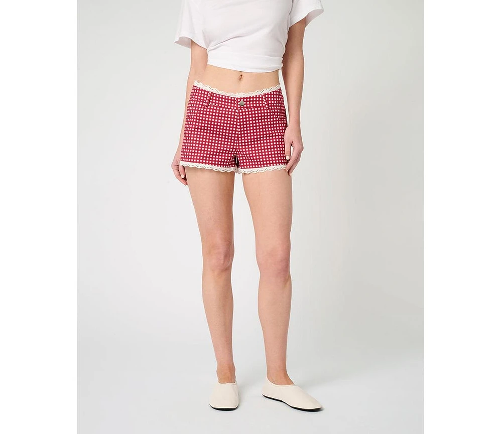 WeWoreWhat Women's Low Rise Hot Short