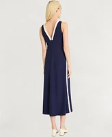 Luxely Women's V-Neck Midi Dress
