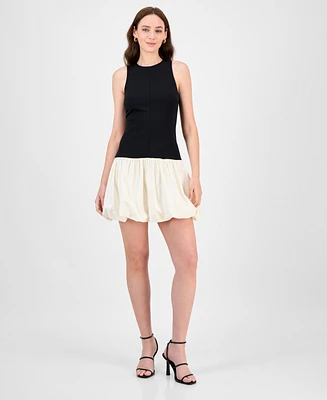 Rachel Roy Women's Lindy Mixed-Media Mini Dress