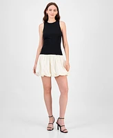 Rachel Roy Women's Lindy Mixed-Media Mini Dress
