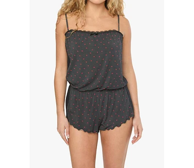 WeWoreWhat Women's Lace Panel Romper