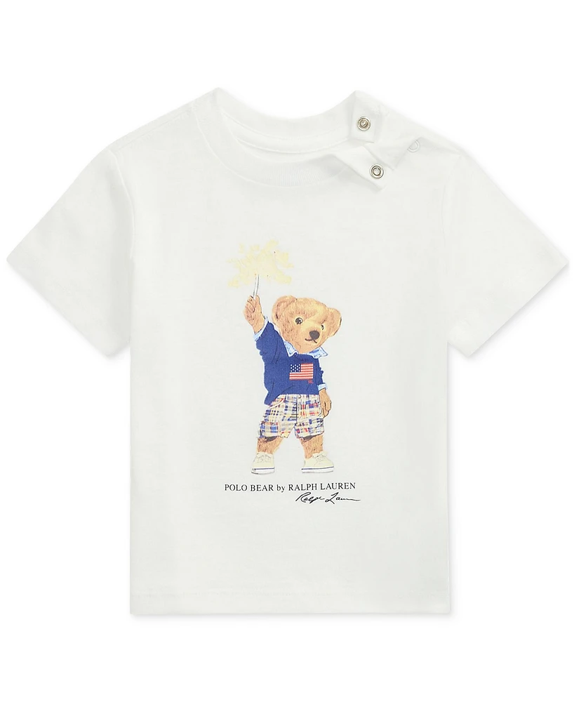 Polo Ralph Lauren Baby Boys Cotton Jersey Bear Tee