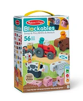 Melissa and Doug Blockables Farm Play Set