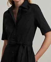 Lauren Ralph Petite Elbow-Sleeve Shirtdress