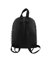 Peanuts Snoopy & Woodstock Fuax Leather 10.6" Gray Mini Backpack