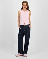 Madden Girl Juniors' Utility Skater Jeans