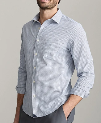 UNTUCKit Men's Regular Fit Performance Teramo Short Sleeve Button Up Shirt
