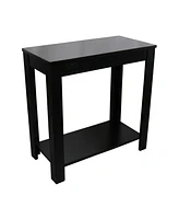 End Table with Shelf for Living Room or Bedroom Storage and Display