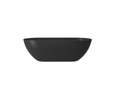 Casainc 69" x 30" Solid Surface Stone Freestanding Soaking Bathtub
