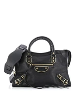Pre-Owned Balenciaga Small City Classic Metallic Edge Bag Leather