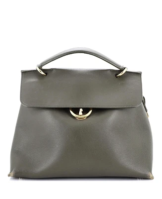Pre-Owned Salvatore Ferragamo Large Jet Set Top Handle Bag Leather