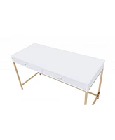 Sleek Computer Desk with Two Drawers – Perfect for Small Spaces