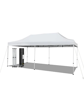 10 x 20 Feet Outdoor Pop-Up Patio Folding Canopy Tent