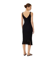 Labeca London Women's Elise Fringe Midi Dress
