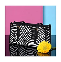Women's Zebra Black & White Handbag