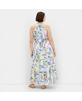 City Chic Plus Island Breeze Maxi Dress