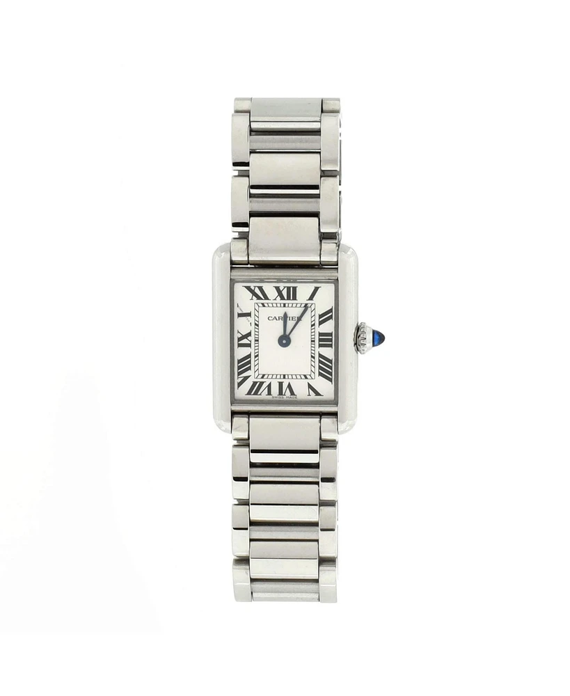 Pre-Owned Cartier Must de Cartier Tank Quartz Watch in Stainless Steel 22mm