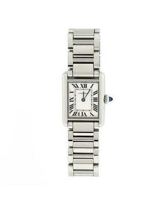Pre-Owned Cartier Must de Cartier Tank Quartz Watch in Stainless Steel 22mm