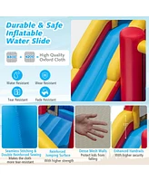 7 in 1 Outdoor Inflatable Bounce House with Water Slides and Splash Pools with 680W Blower