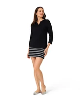 Cable & Gauge Women's Stretch Knit Mini Skort