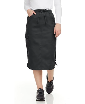 Medichic Women's Professional Stretch Five Pocket 'Debra' Scrub Skirt Scrubs, Royal, X Large