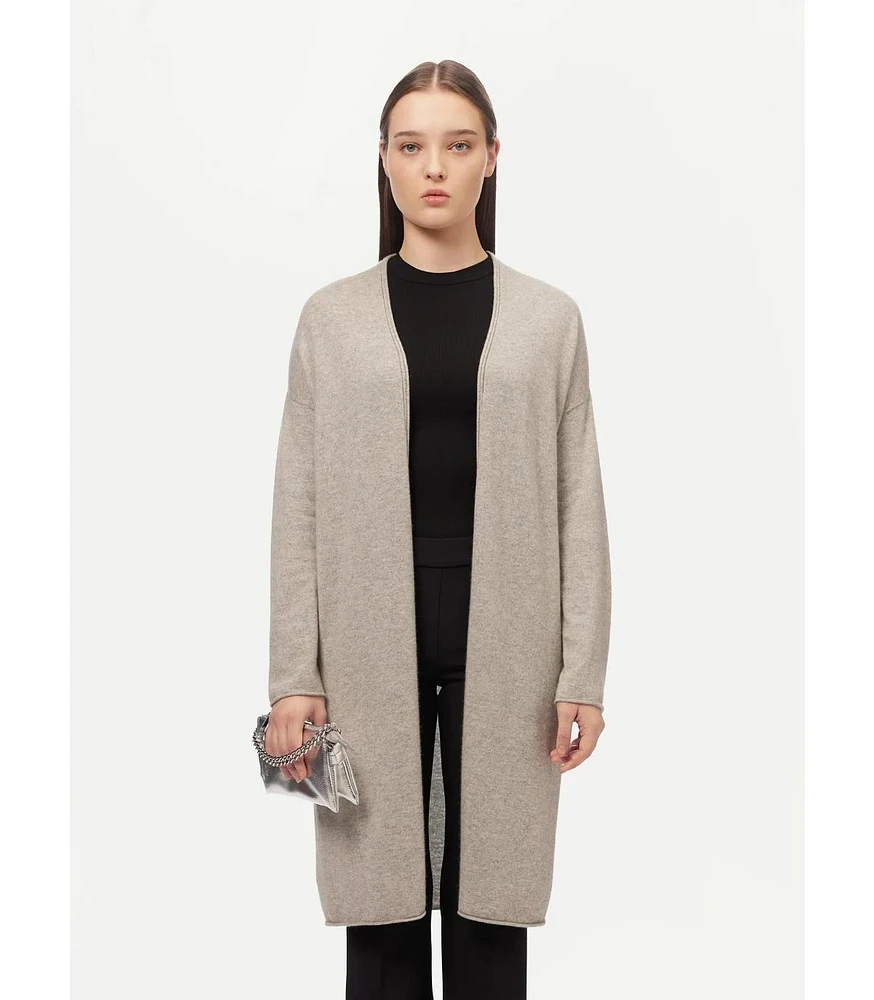 Gobi Cashmere Women's 3D Longline Cardigan