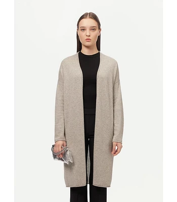 Gobi Cashmere Women's 3D Longline Cardigan