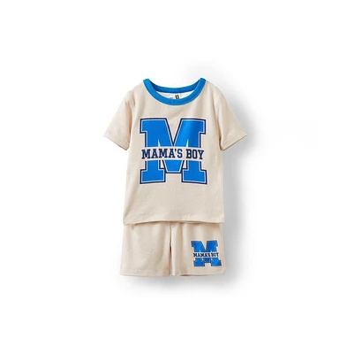 Cotton On Little Boys Little/Big Sawyer Super Soft Short Sleeve Pyjama Set