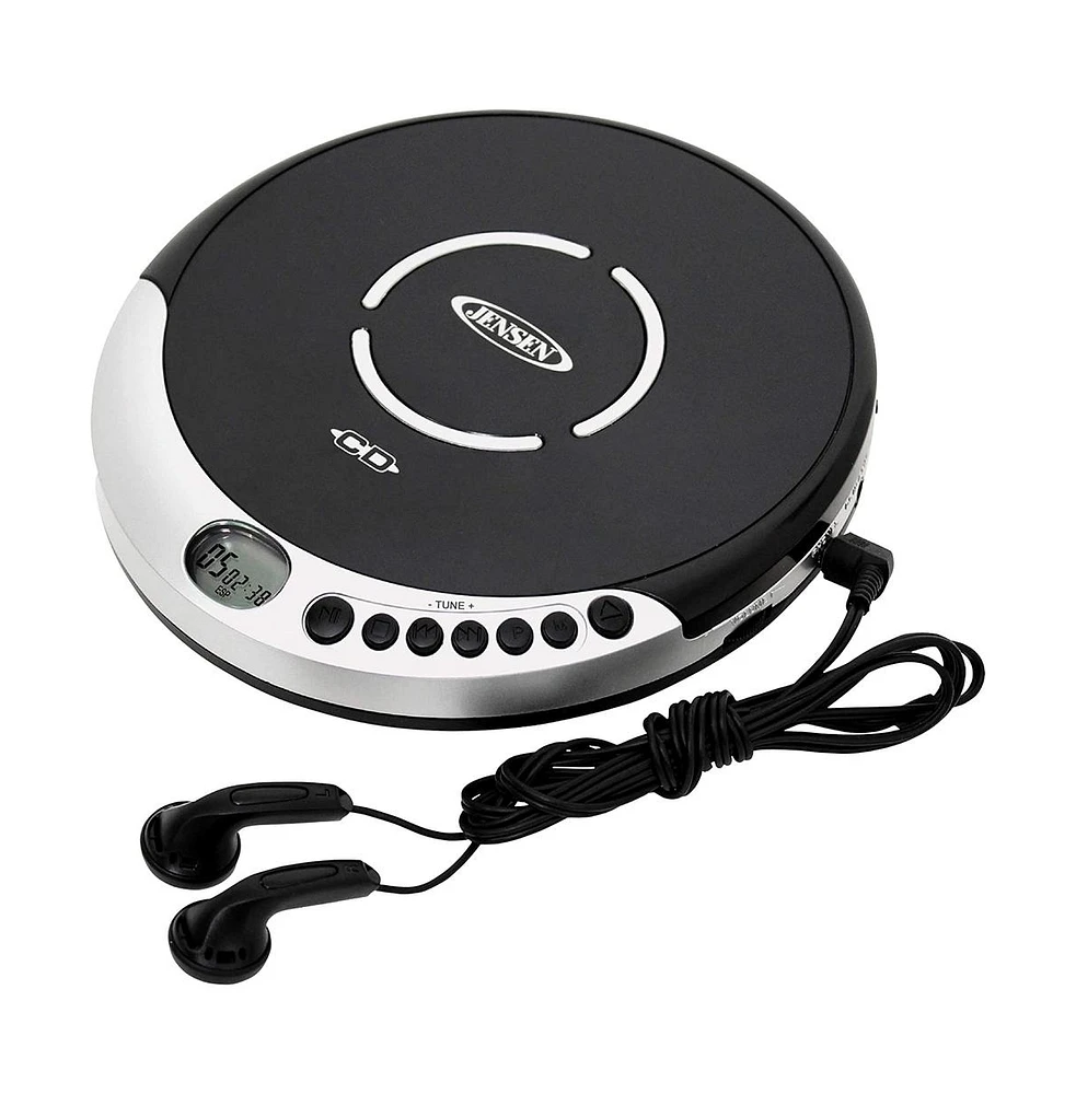 Jensen Cd-60R Portable Cd Player With Bass Boost
