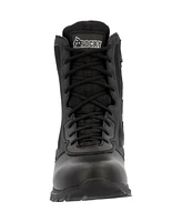 Rocky Men's Cadet 8" Black Side Zip Public Service Boot