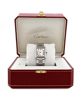 Pre-Owned Cartier Tank Solo Quartz Watch in Stainless Steel 27mm