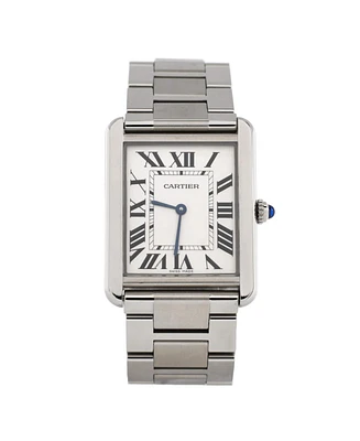 Pre-Owned Cartier Tank Solo Quartz Watch in Stainless Steel 27mm