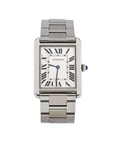 Pre-Owned Cartier Tank Solo Quartz Watch in Stainless Steel 27mm