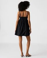 Steve Madden Women's Meadow Sleeveless Cotton Fit & Flare Mini Dress