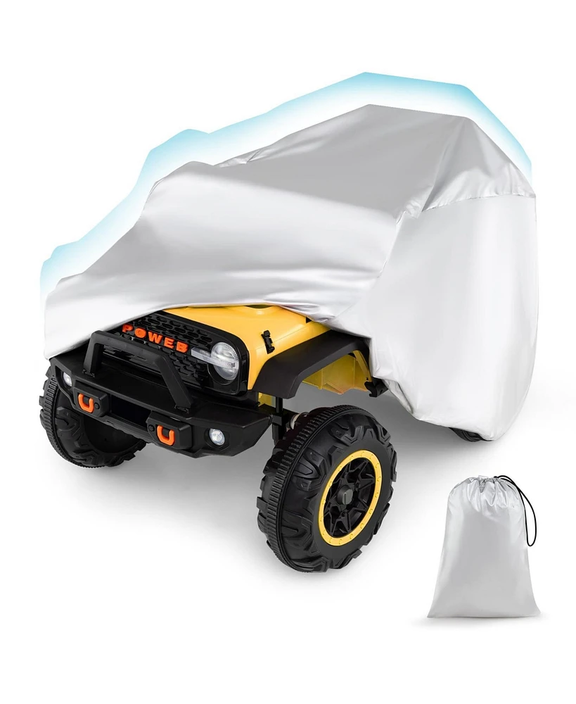 Kids Car Cover for Power Ride-On Toy Car with Storage Bag