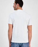 Guess Men's Faded Flower Short Sleeve Logo Graphic T-Shirt