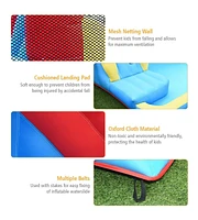 Inflatable Water Slide Bounce House with Water Cannon and Air Blower