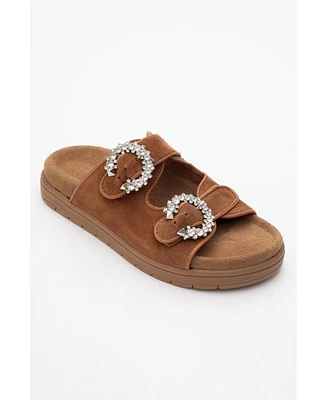 Morelia Suede Leather Slide Sandal (Women)
