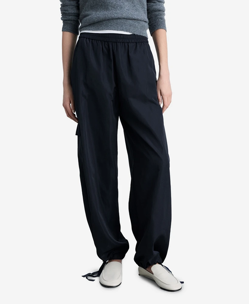 Mango Women's Straight Cargo Pants