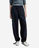 Mango Women's Straight Cargo Pants