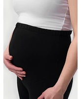 Gobi Cashmere Maternity Wide-Leg Knitted Pants