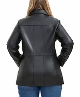 Bgsd Plus Sofia Leather Car Coat