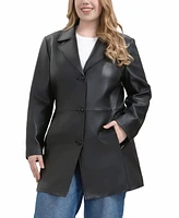 Bgsd Plus Irina Leather Coat
