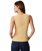 Calvin Klein Jeans Women's Smooth Cotton Rib Sweater Tank