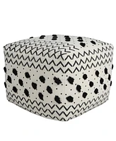 Comfortable Cotton Ottoman for Lounge Areas and Relaxation